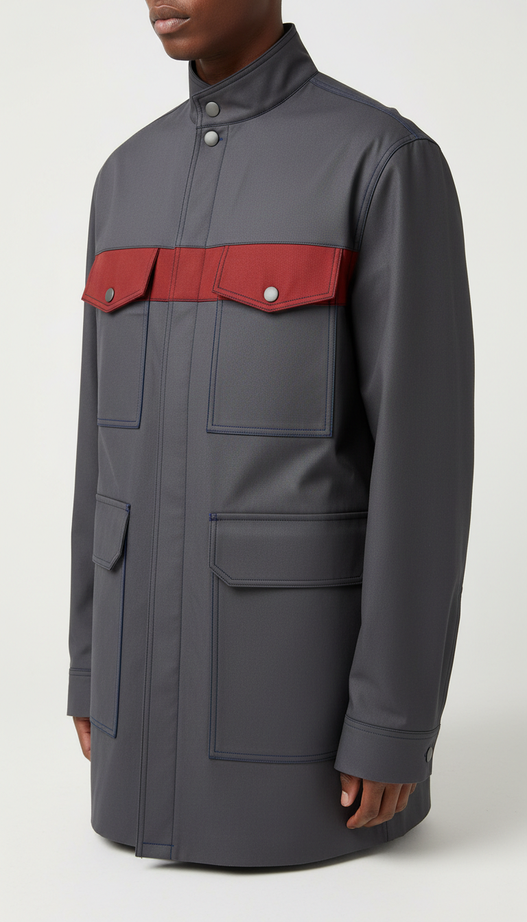 Urban Overshirt with Snap Closure