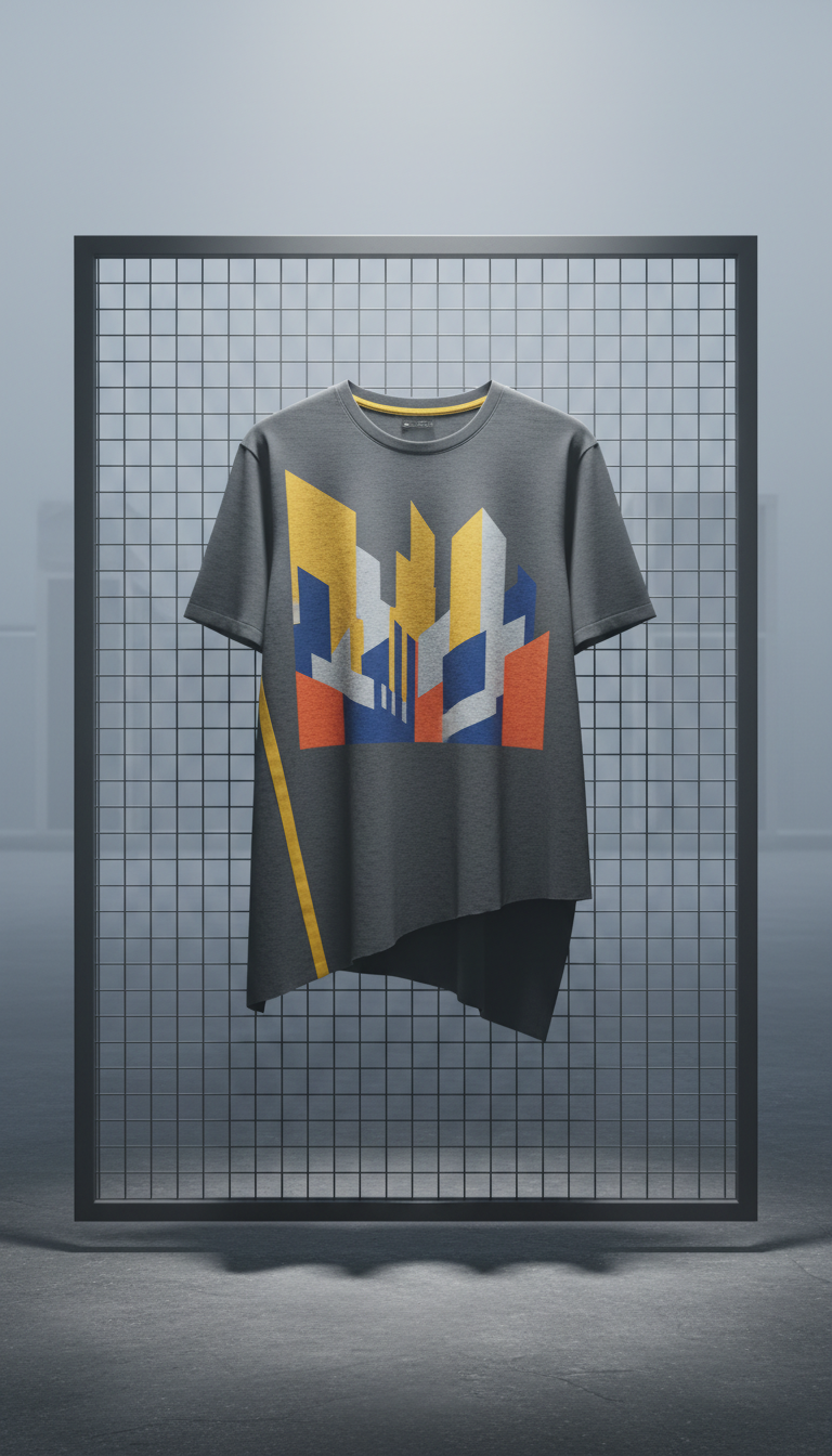 Asymmetric Hem Graphic Tee